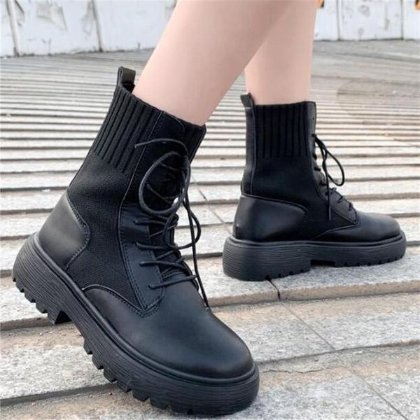 2020 new women army combat ankle boots woman shoes casual lace up gothic black sock platform leather boots fashion botas mujer1
2020 new women army combat ankle boots woman shoes casual lace up gothic black sock platform leather boots fashion botas mujer1