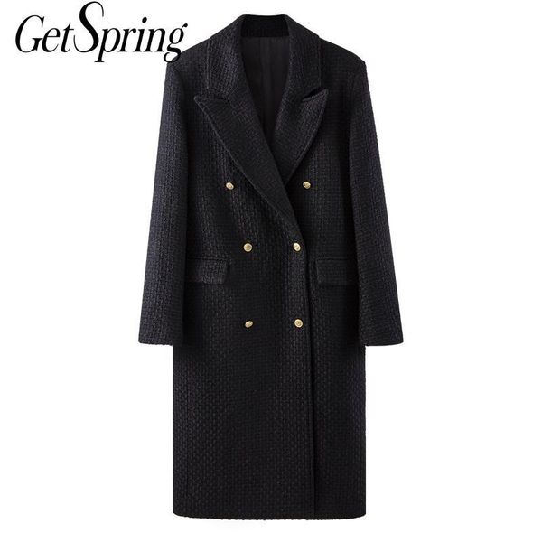 getspring women woolen coat double breasted vintage black overcoat women casual loose long white coats 2020 new fashion
getspring women woolen coat double breasted vintage black overcoat women casual loose long white coats 2020 new fashion