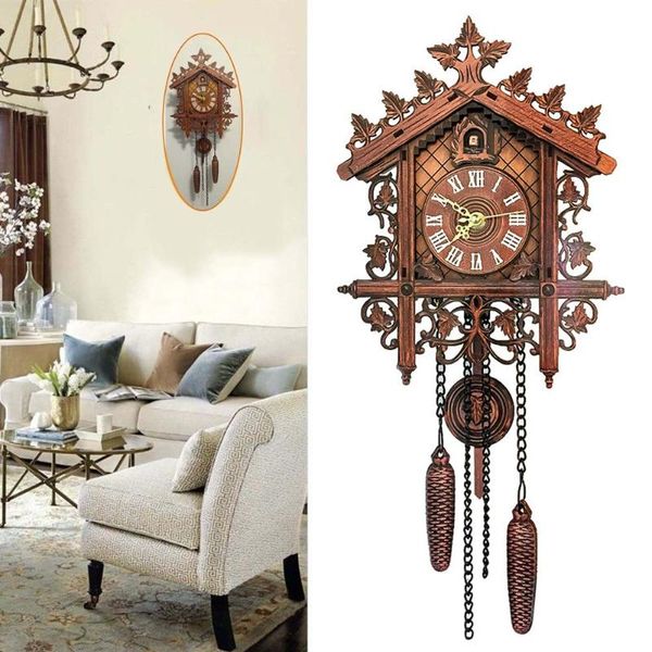 wall clocks vintage wooden tree house hanging cuckoo clock home bedroom office decor handmade room decorations
wall clocks vintage wooden tree house hanging cuckoo clock home bedroom office decor handmade room decorations