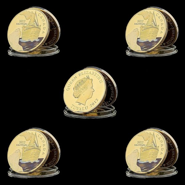 5pcs 2012 canada rms titanic large ship rose heart of the ocean gold plated coin enamel medal souvenir coin
5pcs 2012 canada rms titanic large ship rose heart of the ocean gold plated coin enamel medal souvenir coin