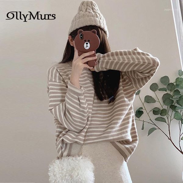 women's sweaters striped chic knitting pullovers km129 o-neck long sleeve women fall casual loose female jumpers fashion knit sweater1, White;black
women's sweaters striped chic knitting pullovers km129 o-neck long sleeve women fall casual loose female jumpers fashion knit sweater1, White;black