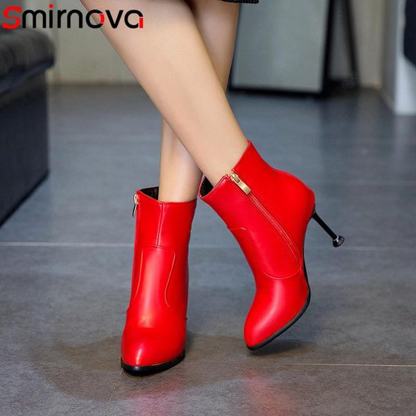 boots smirnova plus size 34-48 fashion autumn winter shoes woman pointed toe thin high heels ankle women wedding, Black
boots smirnova plus size 34-48 fashion autumn winter shoes woman pointed toe thin high heels ankle women wedding, Black