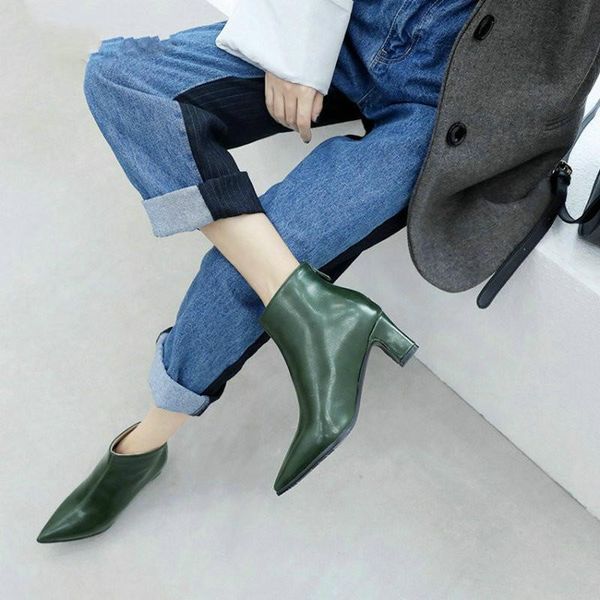 boots botines mujer 2021 winter pointed toe med heels woman pumps stiletto shoes green russian zip ankle size 47 48, Black
boots botines mujer 2021 winter pointed toe med heels woman pumps stiletto shoes green russian zip ankle size 47 48, Black