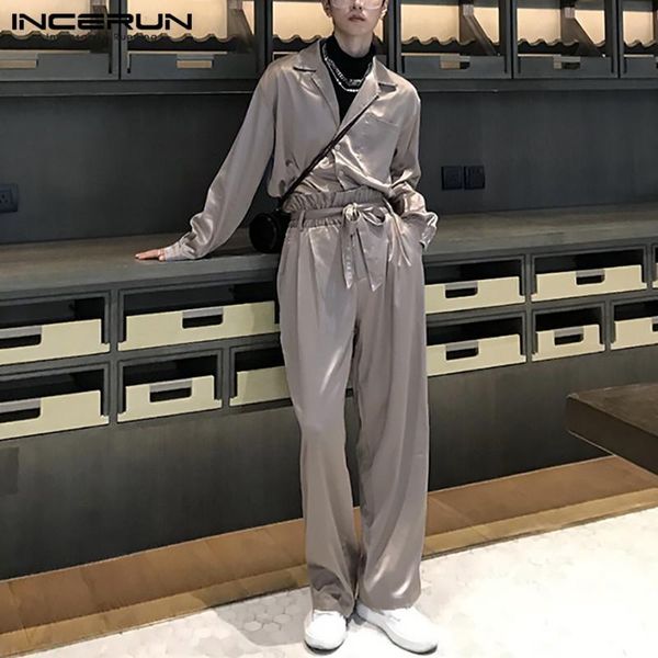 fashion joggers jumpsuits mesn solid jumpsuits incerun long sleeve lapel casual pants rompers man soft lace up overalls s-5xl 7, Black
fashion joggers jumpsuits mesn solid jumpsuits incerun long sleeve lapel casual pants rompers man soft lace up overalls s-5xl 7, Black
