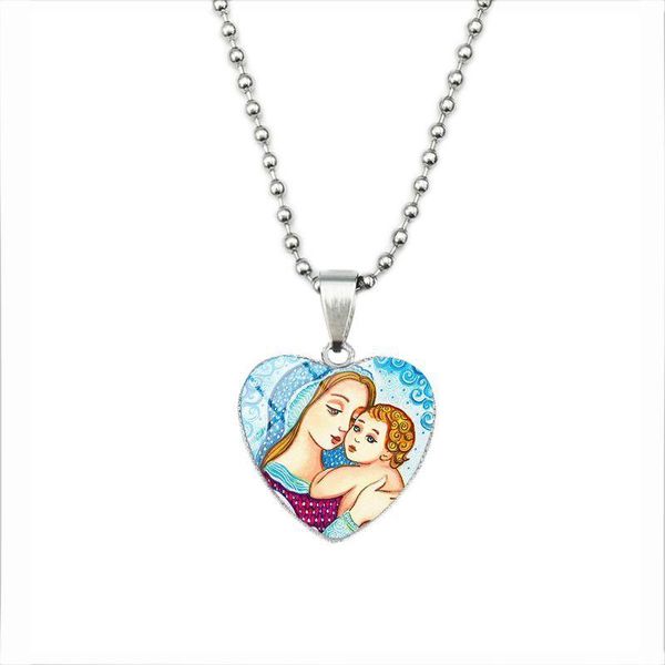 10 global mom's love vintage christ jesus oil painting love heart necklace jewish time mother's day gift art necklace jewelry, Silver
10 global mom's love vintage christ jesus oil painting love heart necklace jewish time mother's day gift art necklace jewelry, Silver
