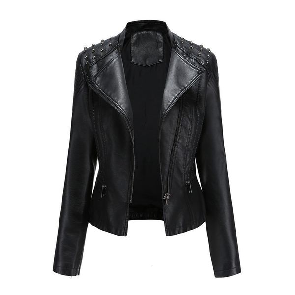 rivet moto & biker faux leather jacket women turn-down collar black pink punk gothic pu coat
rivet moto & biker faux leather jacket women turn-down collar black pink punk gothic pu coat