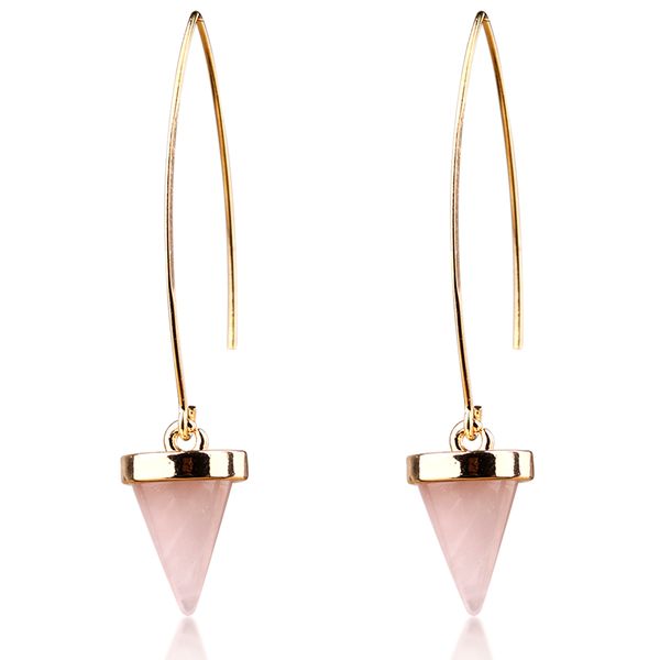 rose quartz powder pink crystal earrings cone shape dangle chandelier earrings for women jewelry, Silver
rose quartz powder pink crystal earrings cone shape dangle chandelier earrings for women jewelry, Silver