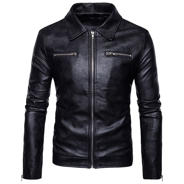 brand pu leather men's casual slim lapel coat jacket clothing kg-1112, Black;brown
brand pu leather men's casual slim lapel coat jacket clothing kg-1112, Black;brown