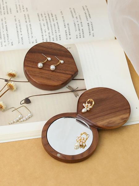 black walnut wood mirrow earrings rings display mirror jewelry display holder solid wood, Pink;blue
black walnut wood mirrow earrings rings display mirror jewelry display holder solid wood, Pink;blue