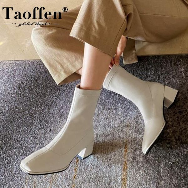 boots taoffen size 32-43 women mid calf square toe thick heel zipper shoes pu winter warm fashion party footwear, Black
boots taoffen size 32-43 women mid calf square toe thick heel zipper shoes pu winter warm fashion party footwear, Black