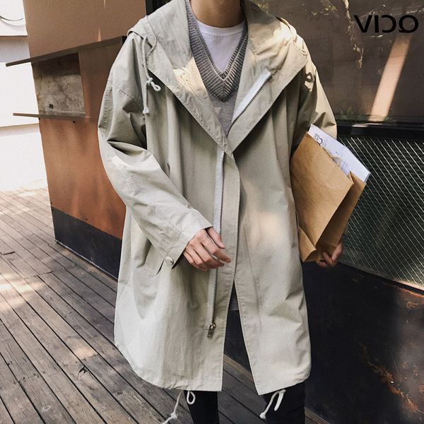 new spring long windbreaker youth leisure jacket south korea hooded men's big yards trench coat oversize colthes, Black;brown
new spring long windbreaker youth leisure jacket south korea hooded men's big yards trench coat oversize colthes, Black;brown