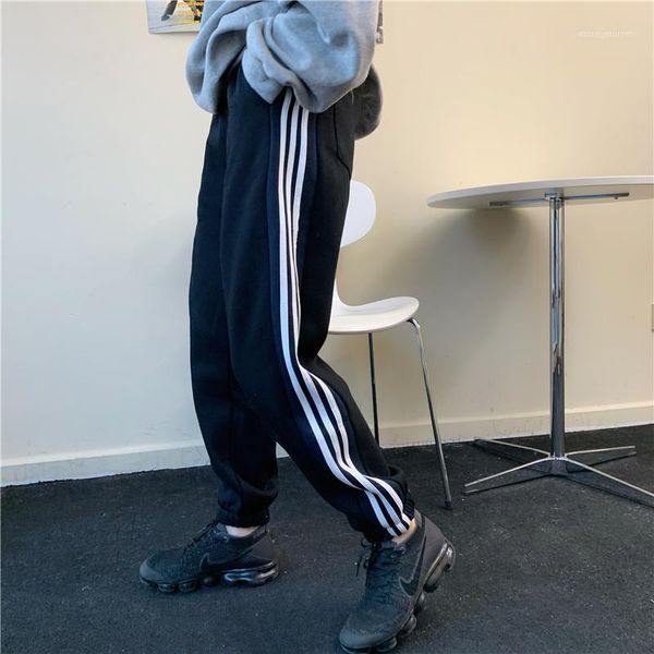 women's pants & capris early autumn korean jogger girls three bars casual high waist all-match student trousers loose thin women sweatp, Black;white
women's pants & capris early autumn korean jogger girls three bars casual high waist all-match student trousers loose thin women sweatp, Black;white