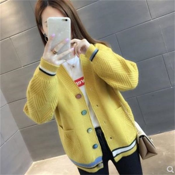2021 new autumn cashmere clothes jacket women women's pull femme streetwear cardigan sweater u4ua, White;black
2021 new autumn cashmere clothes jacket women women's pull femme streetwear cardigan sweater u4ua, White;black