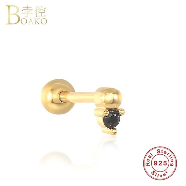 boako cartilage pendientes for woman girls party birthday gift 925 sterling silver black zircon mini small piercing stud earring, Golden;silver
boako cartilage pendientes for woman girls party birthday gift 925 sterling silver black zircon mini small piercing stud earring, Golden;silver