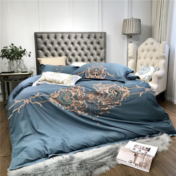 bedding sets diadir luxury blue material royal embroidery 80s egyptian cotton set duvet cover bed flat sheet linen pillowcases
bedding sets diadir luxury blue material royal embroidery 80s egyptian cotton set duvet cover bed flat sheet linen pillowcases