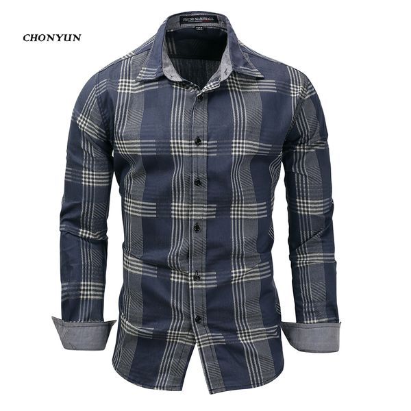 brand new men's casual shirts denim long sleeve slim fit striped shirt business camisa breathable male outdoor clothing c1211, White;black
brand new men's casual shirts denim long sleeve slim fit striped shirt business camisa breathable male outdoor clothing c1211, White;black