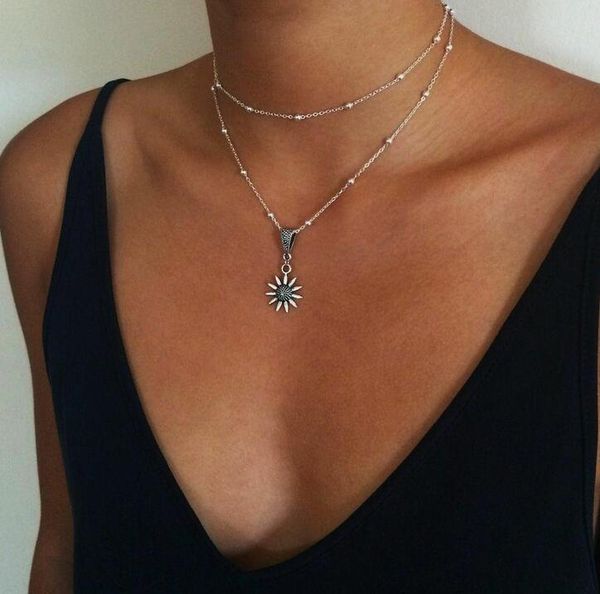 brling new 2020 fashion ins vintage chain pendant choker geometry triangle sunflower daisy necklace for women girls gifts party, Golden;silver
brling new 2020 fashion ins vintage chain pendant choker geometry triangle sunflower daisy necklace for women girls gifts party, Golden;silver