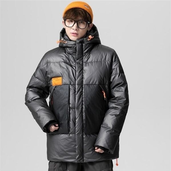 big pocket fashion casual splice clothing for mens winter coats drawstring hooded duck down jackets outwear parkas puffer jacket q1209, Black
big pocket fashion casual splice clothing for mens winter coats drawstring hooded duck down jackets outwear parkas puffer jacket q1209, Black