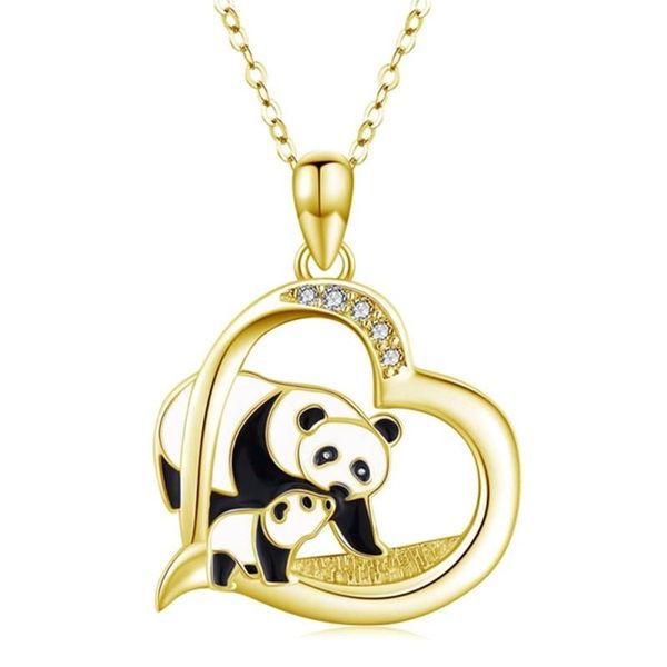 pendant necklaces 2021 trendy love heart double panda necklace for women cute girls long chain animal statement jewelry d5z085, Silver
pendant necklaces 2021 trendy love heart double panda necklace for women cute girls long chain animal statement jewelry d5z085, Silver