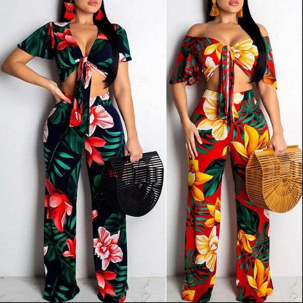summer clothes for women two piece v neck jumpsuit floral printed crop wide leg trousers 2 piece set women short sleeve, Gray
summer clothes for women two piece v neck jumpsuit floral printed crop wide leg trousers 2 piece set women short sleeve, Gray