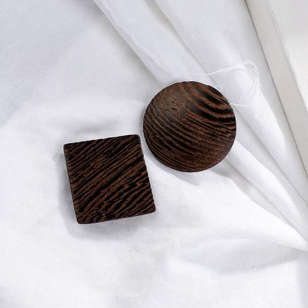 stud amorcome simple design wooden earrings brown white round button wood female trendy jewelry for women girls gift, Golden;silver
stud amorcome simple design wooden earrings brown white round button wood female trendy jewelry for women girls gift, Golden;silver