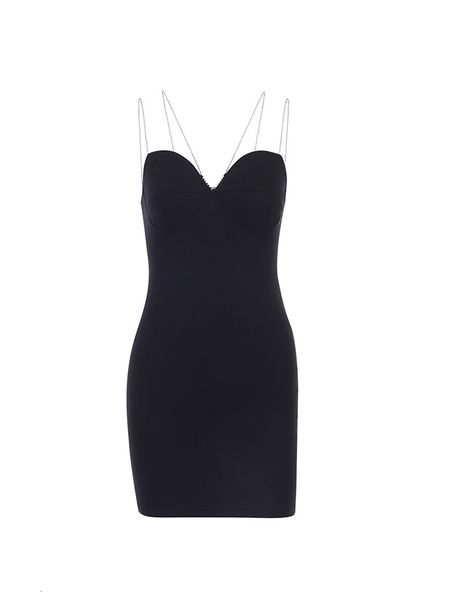 skinny black look in chain-cut waistband of elastic spaghetti thin party mini women's dresses sleeveless cotton with cleavage zasg, Black;gray
skinny black look in chain-cut waistband of elastic spaghetti thin party mini women's dresses sleeveless cotton with cleavage zasg, Black;gray