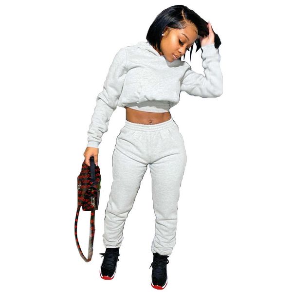 fashion women tracksuits for spring and autumn casual womens hoodie + jogger pants suits sports streetwear solid color tracksuit size s-2xl, Gray
fashion women tracksuits for spring and autumn casual womens hoodie + jogger pants suits sports streetwear solid color tracksuit size s-2xl, Gray