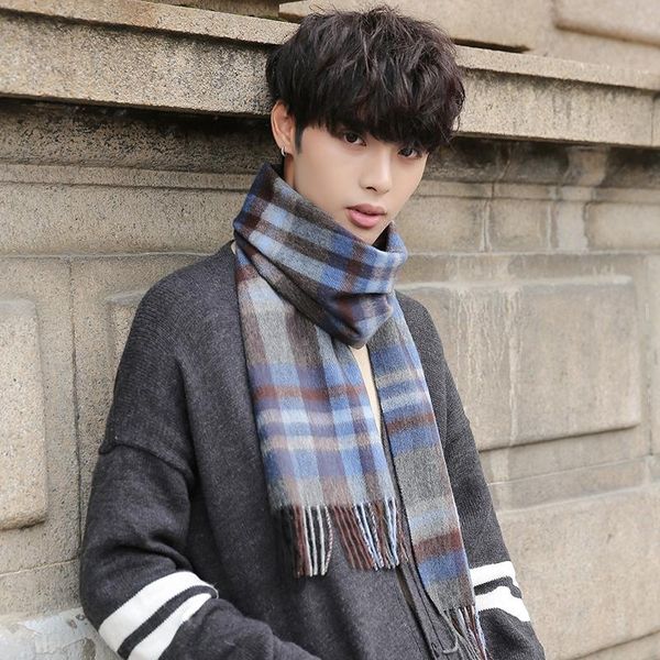 warm winter wool scarves for men 2020 plaid wraps and shawls with tassels male long neck scarf muffler soft touch comfotable, Blue;gray
warm winter wool scarves for men 2020 plaid wraps and shawls with tassels male long neck scarf muffler soft touch comfotable, Blue;gray