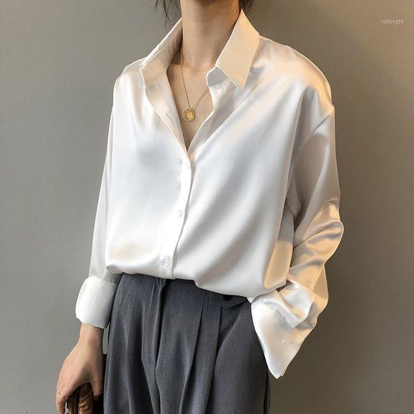 autumn fashion button up satin silk shirt vintage blouse women white lady long sleeves female loose street shirts1
autumn fashion button up satin silk shirt vintage blouse women white lady long sleeves female loose street shirts1