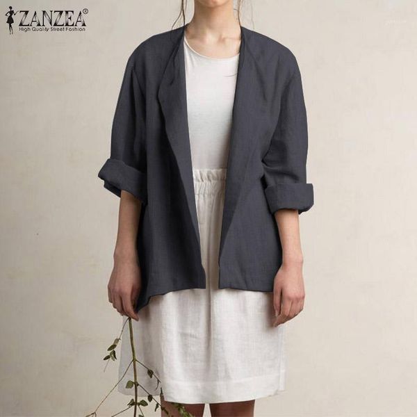 zanzea women blazer plus size ladies casual cotton blazers 2020 autumn long sleeve coats jackets autumn outwear blazer feminino1, White;black
zanzea women blazer plus size ladies casual cotton blazers 2020 autumn long sleeve coats jackets autumn outwear blazer feminino1, White;black