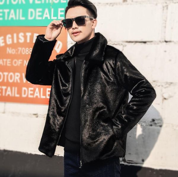 men's fur & faux autumn short mink leather jacket mens winter thicken warm coat men slim jackets jaqueta de couro fashion black
men's fur & faux autumn short mink leather jacket mens winter thicken warm coat men slim jackets jaqueta de couro fashion black
