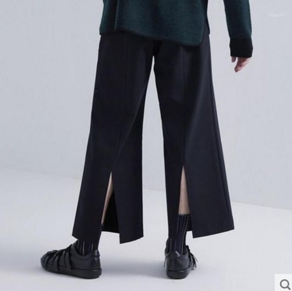 27-44 2019 new men clothing gd hair stylist model loose and wide-legged open-forked design casual pants plus size costumes1, Black
27-44 2019 new men clothing gd hair stylist model loose and wide-legged open-forked design casual pants plus size costumes1, Black