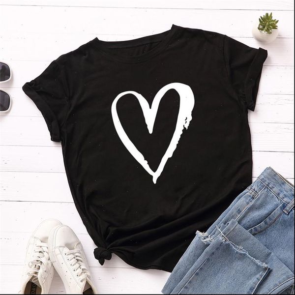 plus size s 5xl new heart print t shirt women 100%cotton o neck short sleeve tees summer t shirt pink casual, White
plus size s 5xl new heart print t shirt women 100%cotton o neck short sleeve tees summer t shirt pink casual, White