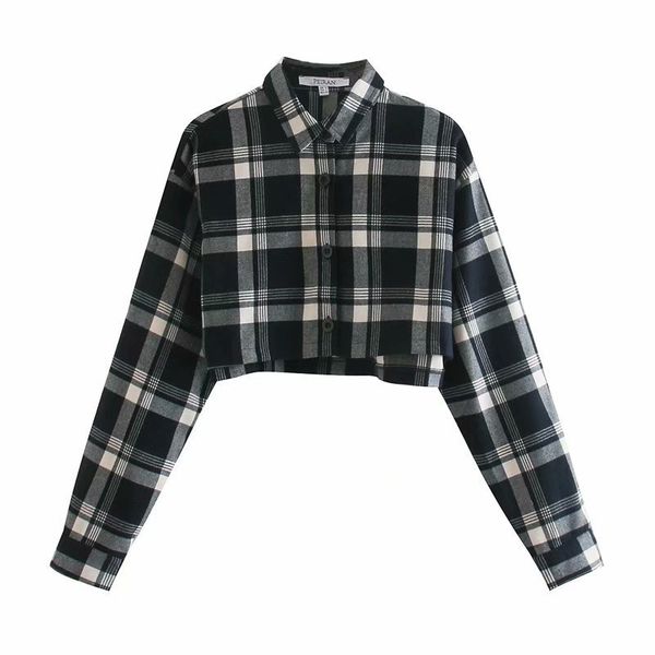 2021 new dd 0163 fall europe and the united states women's wear long-sleeved grid high female waist shirt jjev, White
2021 new dd 0163 fall europe and the united states women's wear long-sleeved grid high female waist shirt jjev, White