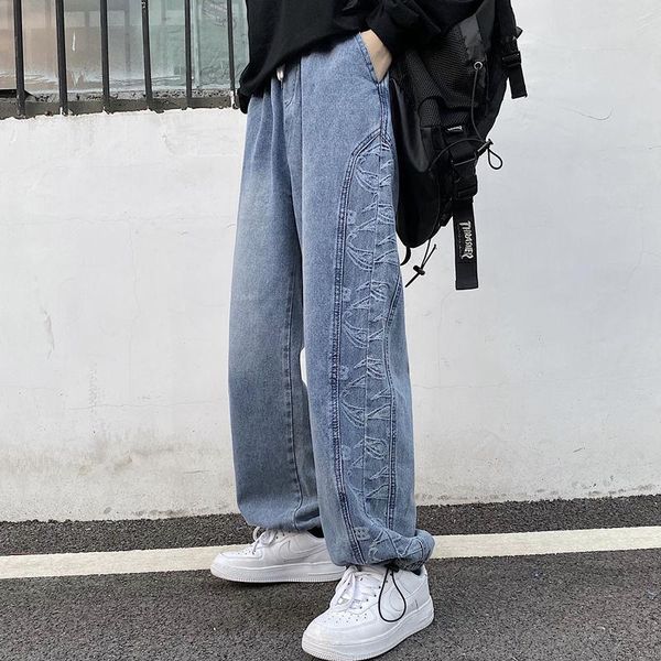 men's jeans 2021 autumn and winter youth harajuku style personality cashew fashion casual straight-leg pants, Blue
men's jeans 2021 autumn and winter youth harajuku style personality cashew fashion casual straight-leg pants, Blue