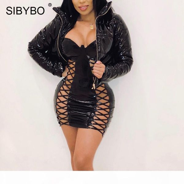 sibybo pu leather slim winter women coats and jackets long sleeve stand collar thicker jacket women casual crop top, Black;brown
sibybo pu leather slim winter women coats and jackets long sleeve stand collar thicker jacket women casual crop top, Black;brown