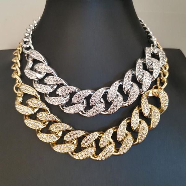 chains exknl metal punk hiphop chain necklace for women wedding party vintage collar choker big crystal necklaces jewelry gift 2021, Silver
chains exknl metal punk hiphop chain necklace for women wedding party vintage collar choker big crystal necklaces jewelry gift 2021, Silver