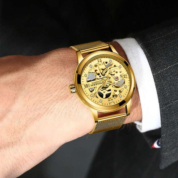 luminous selling luxury men's fashion waterproof steel band mechanical watch student watch wristwatch, Slivery;brown
luminous selling luxury men's fashion waterproof steel band mechanical watch student watch wristwatch, Slivery;brown