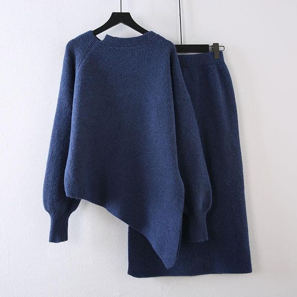 2020 korean autumn winter fashion slim outfits solid elegant sweater two-piece women skirts, Gray
2020 korean autumn winter fashion slim outfits solid elegant sweater two-piece women skirts, Gray