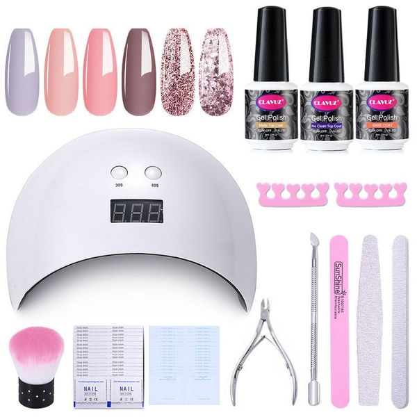 clavuz manicure set for nail 6pcs soak off uv gel nail polish kit with 24w dryer lamp kit art tools sanding files set
clavuz manicure set for nail 6pcs soak off uv gel nail polish kit with 24w dryer lamp kit art tools sanding files set