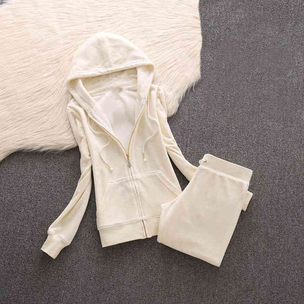 women's tracksuits brand velvet fabric tracksuits velour women track hoodies and pantsthe female suit, Gray
women's tracksuits brand velvet fabric tracksuits velour women track hoodies and pantsthe female suit, Gray