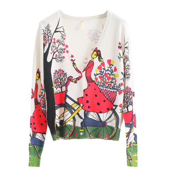 women's knits & tees 2021 autumn and summer cartoon printed knitted cardigan women long sleeve slim v-neck sweater modis white
women's knits & tees 2021 autumn and summer cartoon printed knitted cardigan women long sleeve slim v-neck sweater modis white