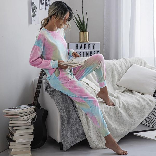 ladies two-piece tie-dye suit loose casual printing round neck sports fitness clothing long sleeves trousers outfits for women, Gray
ladies two-piece tie-dye suit loose casual printing round neck sports fitness clothing long sleeves trousers outfits for women, Gray