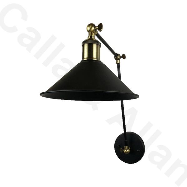 black iron shade wall lamp double arm adjustable up and down beside lighting sconce antique brass holder for room
black iron shade wall lamp double arm adjustable up and down beside lighting sconce antique brass holder for room