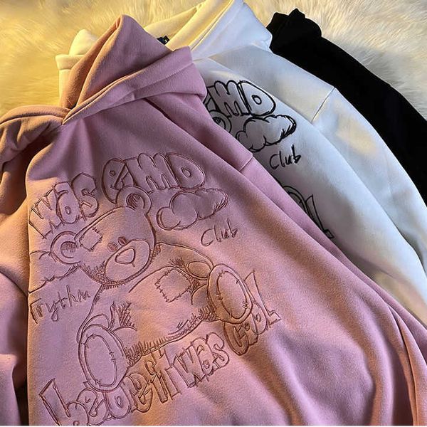 plush thickened hooded sweater girl cute little bear autumn and winter korean loose school style pink fashion, Black
plush thickened hooded sweater girl cute little bear autumn and winter korean loose school style pink fashion, Black
