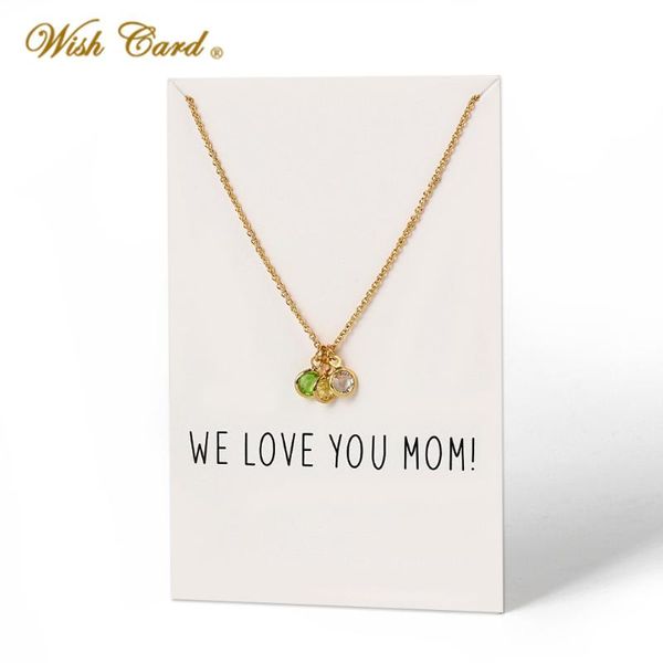 pendant necklaces wish card make a necklace for women gold silver color three crystals fashion gift jewelry girls cn40
pendant necklaces wish card make a necklace for women gold silver color three crystals fashion gift jewelry girls cn40