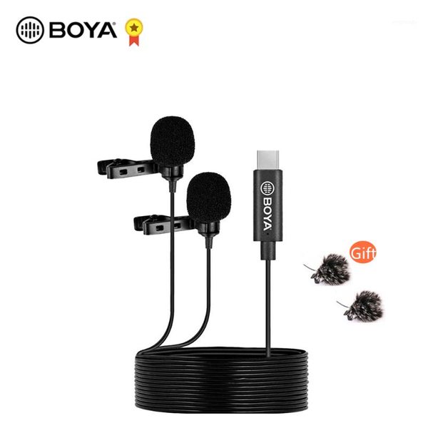 boya by-m3d dual head lapel microphone omnidirectional with 6 meters cable compatible with type-c interface for smartphone1
boya by-m3d dual head lapel microphone omnidirectional with 6 meters cable compatible with type-c interface for smartphone1