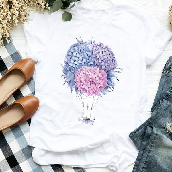 women lady 90s balloon travel vacation beach floral print t tee womens tshirt female shirt clothes graphic t-shirt, White
women lady 90s balloon travel vacation beach floral print t tee womens tshirt female shirt clothes graphic t-shirt, White