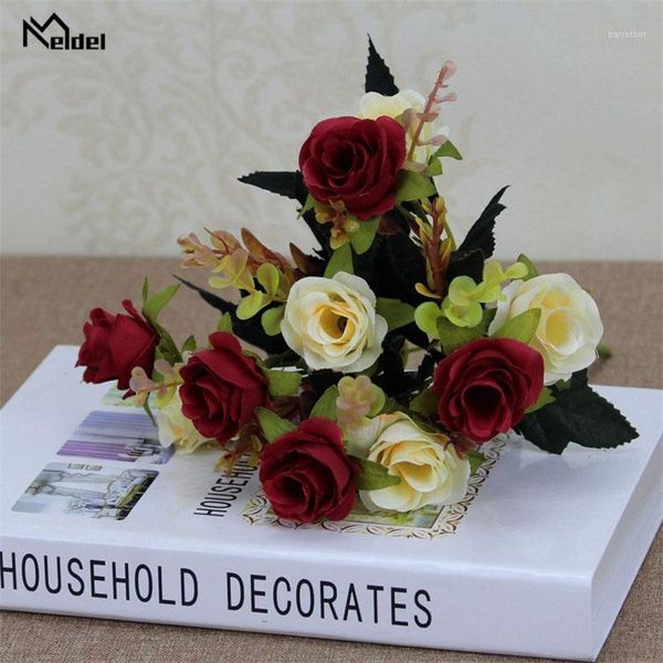 meldel 10 heads imitation silk flowers bouquet artificial rose flowers for wedding party home table decor diy fake floral bunch1
meldel 10 heads imitation silk flowers bouquet artificial rose flowers for wedding party home table decor diy fake floral bunch1