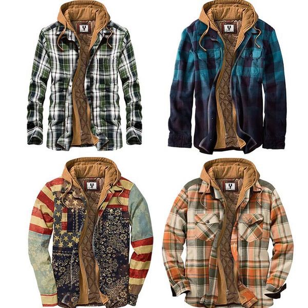 men cotton jacket winter thick warm fashion patchwork men's coat hooded men cotton coat, Black;brown
men cotton jacket winter thick warm fashion patchwork men's coat hooded men cotton coat, Black;brown